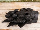 Frida Kahlo Skull Mask Handmade Day Of The Dead Clay Michoacan Mexican Folk Art