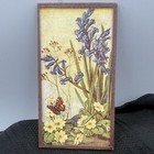 Vtg Beautiful Floral Miniature Dollhouse Print 2    X 3   