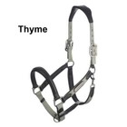 It04496 Lemieux Capella Leather Horse Halter - Thyme New
