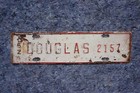 1962 Douglas Georgia License Plate Topper City Town Tag