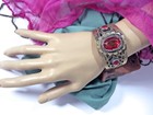 Vintage Afghan Hazara Bracelet - Ornate Handmade - Small 6 5 Inch Wrist  4804dup