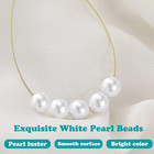 Pearl Beads For Jewelry Making - 1000 Pcs 8mm White Pearls For Jewelry Making  P