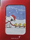 20 Ct Papyrus Christmas Boxed Cards With Envelopes  Snoopy And Woodstock 