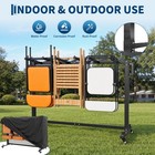 660 Lbs Folding Chair Table Cart  Holds 42 Chairs Or 12 Tables  Brake Casters