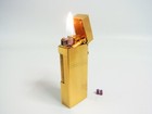 Working Dunhill Rollagas Lighter Gold Plated With 2p Flint  b70