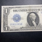 1923 Blue Seal Siver Certificate  1 Dollar Large Size Note Fr 238