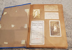 Old 1930 s 40 s Scrapbook Memory Book Album Ephemera Journal Photos Notes Report