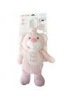 Baby My First Bear Pink 10  Lovey Rattle Plush Comfort Toy Gift Stroller Clip-on
