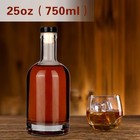 Wine Bottle 3pcs 750 Ml Glass Bottles With Lids 25 Oz Clear Glass Bottles Wit   