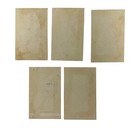Lot Of  5  Antique Victorian Trade calling Cards Hands Full Of Flowers