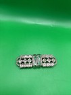 Vintage Clear Art Deco Rhinestone Belt Buckle 