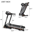 Folding Treadmill 3 5hp With Incline Walking Machine Portable Treadmill For Home