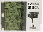 Canon 310xl Super-8 Movie Camera Factory Instruction Manual Original In Spanish