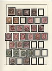 Portugal 1855-1884 Collection Of 95 Stamps Of King Luiz Imperf   Perf On 3 Pages