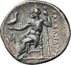 Alexander The Great Drachm Ngc Vf Ancient Greek Silver Coin Ionia Zeus 295bc