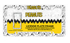 Peanuts Cartoon License Plate Frame  abs 