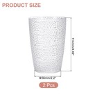 13oz Acrylic Drinking Glasses 2pcs Plastic Reusable Tumblers  Transparent