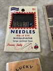 Antique Sewing Needle Lot Of 9 Sewing Sharps Made In Germany