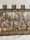 Vintage Beautiful Aubusson Style Pictorial Figurative Tapestry Wall Hanging