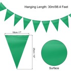 1 Pcs 98 Feet Pennant Banner Flags String Triangle Hanging Flags Green