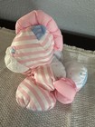 Vintage 1991 Fisher Price Puffalump Horse Pony Pink Striped Plush Toy 4969