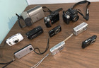 Canon Pc1732 Powershot S5 Is Lumix Dmc-fs3   Vintage Digital Camera Lot Of 10