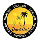 Large New Style - Desert Heat 3  Diameter Acrylic Poker Dealer Button