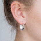 New Sundance Catalog Sterling Silver Feather Hoop Earrings