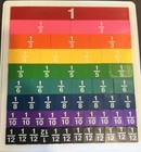 Learning Resources Rainbow Fraction Plastic Tile Learn Set Complete Montessori