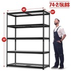 Workpro 4000lbs Heavy Duty Shelving 48   w X 24   d X 72   h 5-tier Storage Shelves Us
