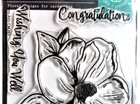 Magnolia Flower Florals 3x4  Poly Clear Stamp Set Hero Arts Cm261 New 