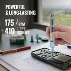 Workpro Mini Electric Screwdriver With Magnetizer 36 S2 Steel Bits   2 Pry Bars