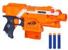 Nerf N-strike Elite Stryfe Orange 6 Blue Dart Motorized Blaster Gun - New In Box
