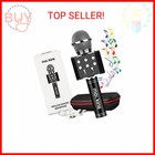 Mockins Black Bluetooth Karaoke Microphone For Kids W built In Bluetooth Speaker