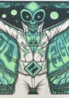 Foo Fighters Memphis 2018 Poster Ae 9 65 Jim Mazza Elvis Alien Signed 24x18 Rare