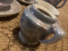 Vintage Child   s Tea Set Lusterware Blue Set 9-pc Blue Luster Porcelain - Japan