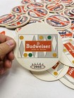 Vintage Lot Of 75 Budweiser Round Cardboard Tavern Coasters