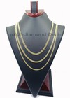 Real 10k Gold Yellow 2mm 3mm 4mm Cuban Link Necklace Chain 20  - 28  Men Women