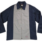 Dickies Jacket Men s Medium Blue Grey Eisenhower Quilt Lined Full Zip Work Icons