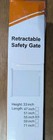Baby Gate Retractable Safety Gate 33  Tall Up To 55 wide Dearlomum Gray Dog Gate