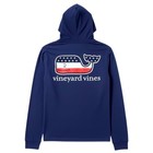 Vineyard Vines Long Sleeve Hoodie T-shirt Deep Bay Blue Usa Whale Logo - M