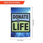 Garden Flag Donate_life Logo Garden Flag Banner Sign Home Decorations White