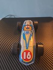 Vintage  1960   s Tin Litho 7    Indy Race Car 
