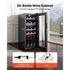 Uimoso 20-bottle Dual Zone Wine Cooler Freestanding Refrigerator