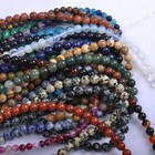 Wholesale Lot Natural Gemstone Round Spacer Loose Beads 4mm 6mm 8mm 10mm 12mm