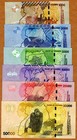 Set  Uganda 1000 2000 5000 10000 20000 50000 2017-2021 P-49-50-51-52-53-54 Unc