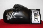 Mike Tyson Autographed Black Everlast Boxing Glove Lh In Silver Jsa Wa356190