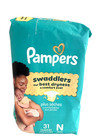 Pampers Swaddlers Diapers 31 Count Size N Up To 10 Lbs- Newborn