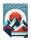 Rumpl Original Puffy Outdoor Blanket Radical Peak Eclipse Retired Design   Nwts