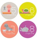 Lucy Darling - Zoo Animals Theme Monthly Milestone Baby Stickers